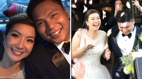 Snaps from the wedding of Kara David and singer .